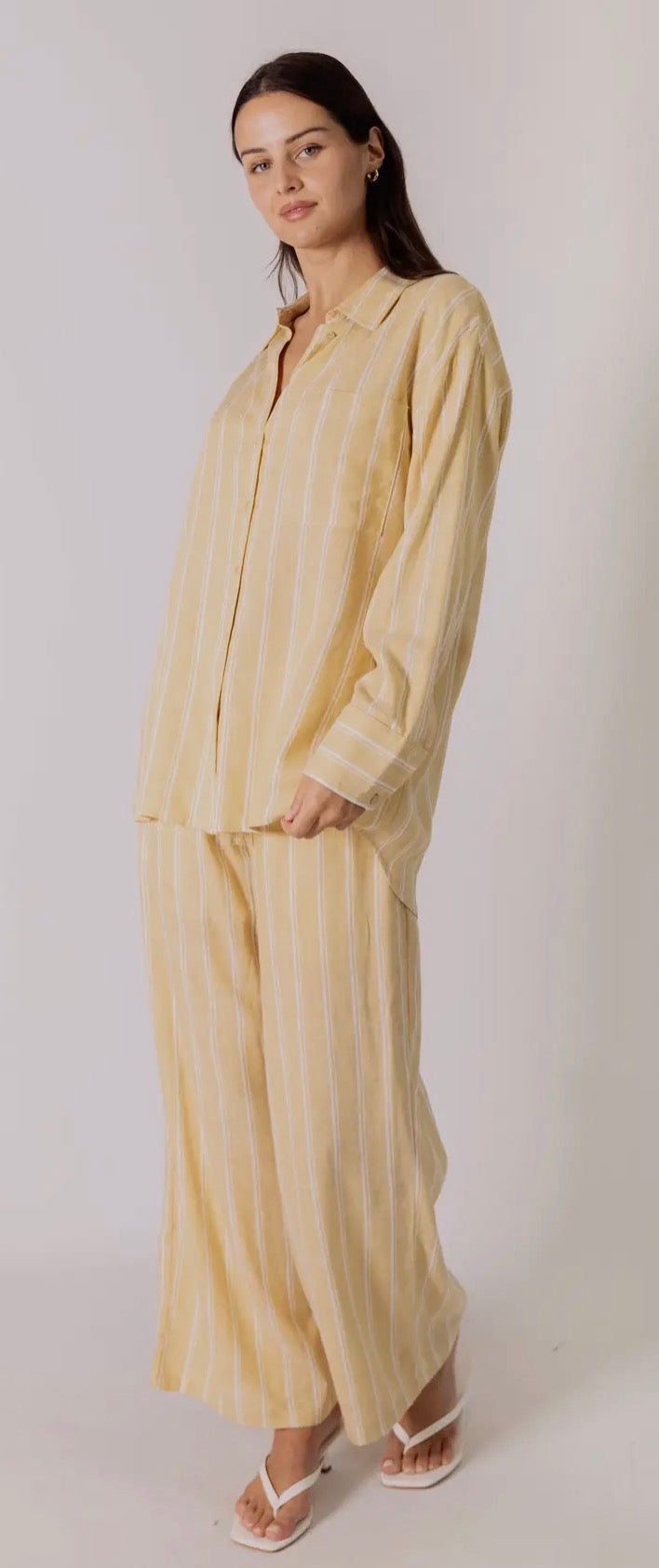 Stripe Linen Top
