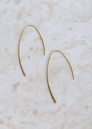 Cast A Line Earring - Gold
