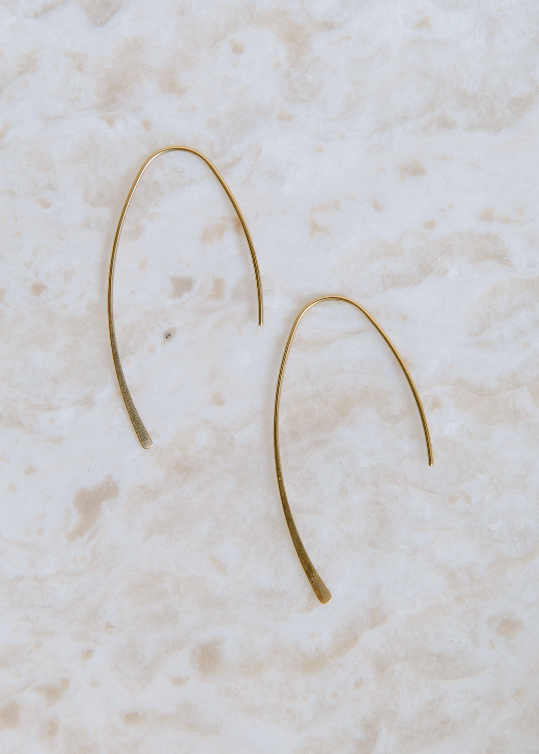 Cast A Line Earring - Gold