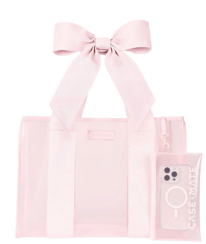 Case-Mate Ballet Pink Bow Jelly Tote Bag