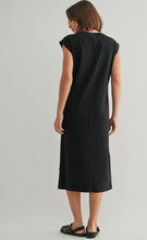 Pleated Wide Shoulder Dress