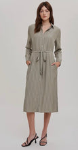 Stripe Midi Shirt Dress