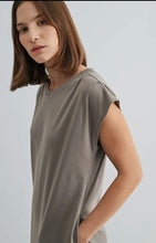 Pleated Wide Shoulder Dress