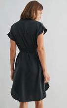 Satin Waist Tie Midi Dress