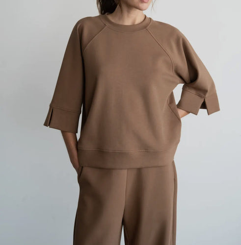 Raglan 3/4 Sleeve Pullover