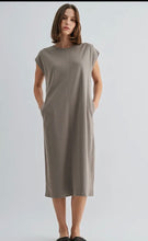 Pleated Wide Shoulder Dress