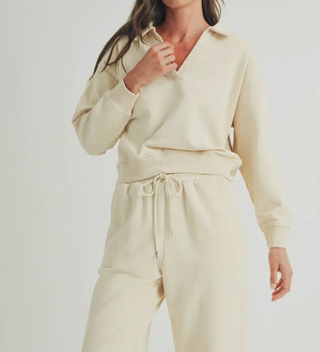 Relax Polo V Neck Sweatshirts