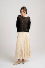 ELEGANT CRINKLED MAXI SKIRT