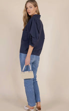 Poplin Bishop Dolman Sleeve Top