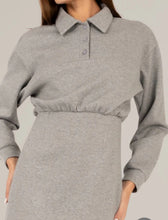 longsleeve polo sweatshirt dress