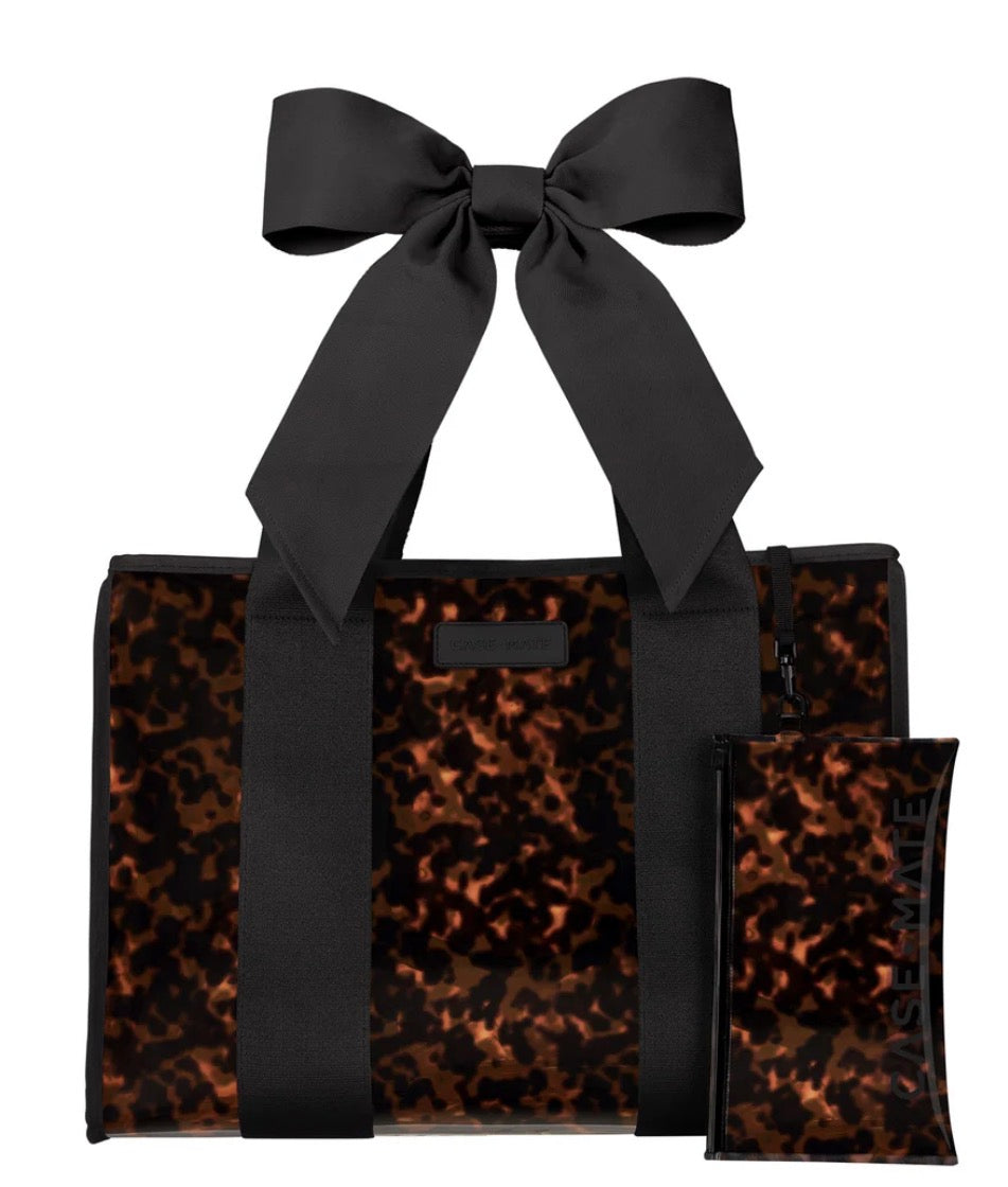 Case-Mate Tortoiseshell Bow Jelly Tote Bag