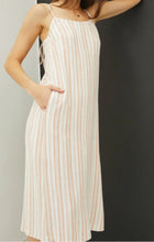 Linen Midi Stripe Dress