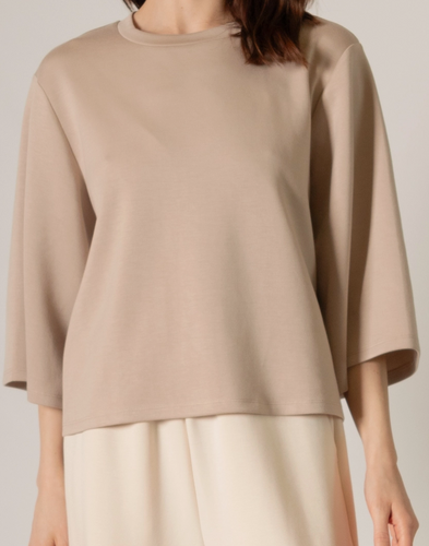 3/4 Sleeve Round Neck Top