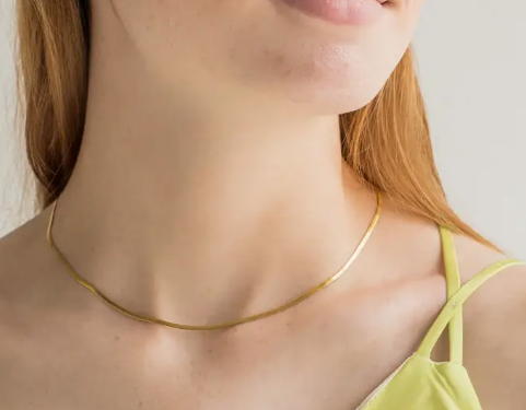 Micro Herringbone Necklace
