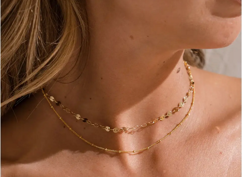 Mini Circle Layered Choker