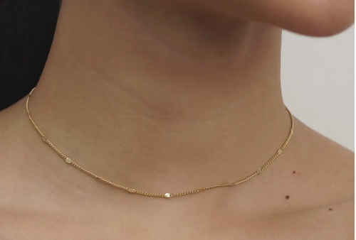 Dainty Sparkle Chain Choker