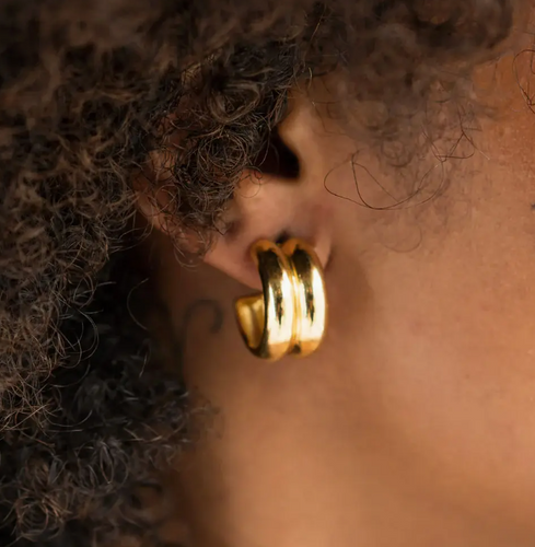 Twin Gold Hoops