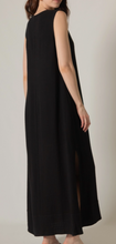 Linen V Neck Sleeveless Maxi Dress