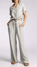 Micro Stripe Pant Set