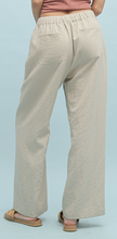 Crinkle Woven Pants With Drawstring