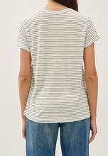 Round Neck Stripe Tee