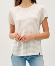 Round Neck Stripe Tee