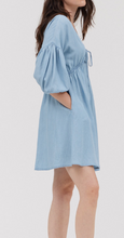 CHAMBRAY MINI DRESS