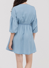 CHAMBRAY MINI DRESS