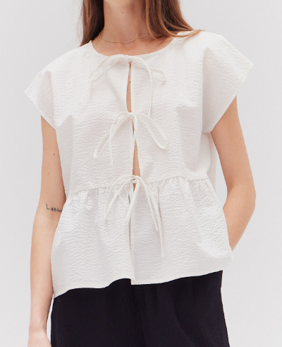 OVERFIT TIED TOP
