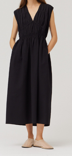 SEERSUCKER MIDI DRESS