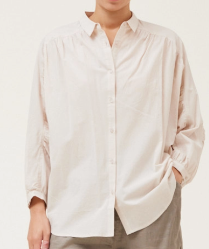 Oversized Round Yoke Shirt