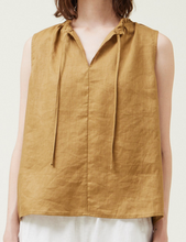 Sleeveless Linen Top