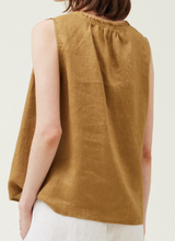 Sleeveless Linen Top