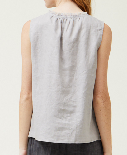 Sleeveless Linen Top