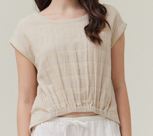 Gingham Gauze Blouse