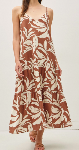 Floral Print Tank Maxi Dress