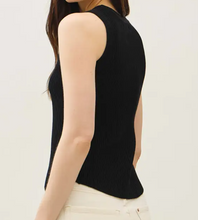 Fitted Ribbed Sweater Tank Top