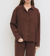 The Ellis Top | Brushed Button-Down Shirt
