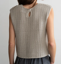 Sleeveless Crochet Knit Top