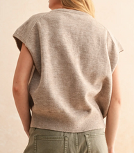 Loose Fit Short Sleeve Sweater Top