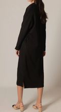 P. CILL Butter Modal Collared Long Sleeve Dress