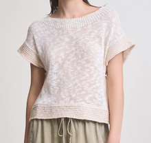 Drop Shoulder Overlap Side Seam Knit Top