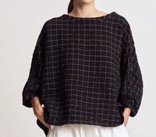 Check Print Gauze Blouse