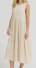 Grid Gauze Easy Dress