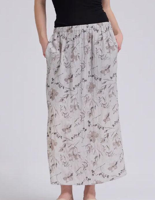 Printed Waist Skirt