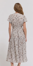 Ruffle Satin Midi Dress