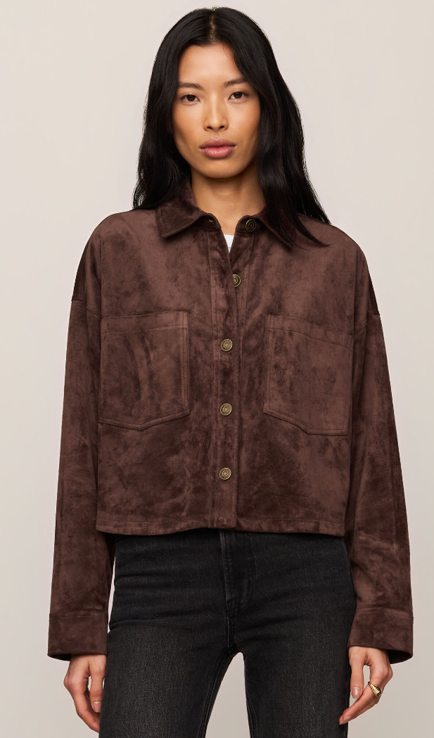 ALL DAY CROPPED SUEDE JACKET