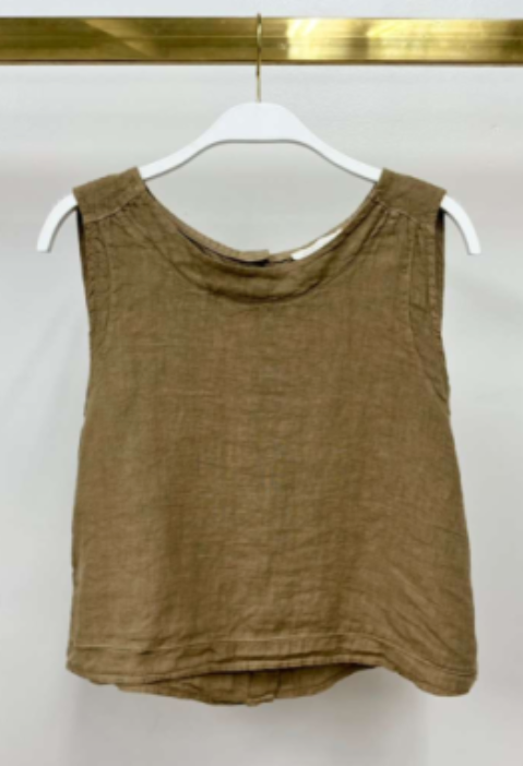 Linen Sleeveless Tank