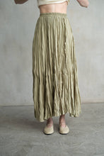 ELEGANT CRINKLED MAXI SKIRT
