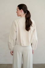 MODERN ROUND NECK BUTTON FRONT JACKET